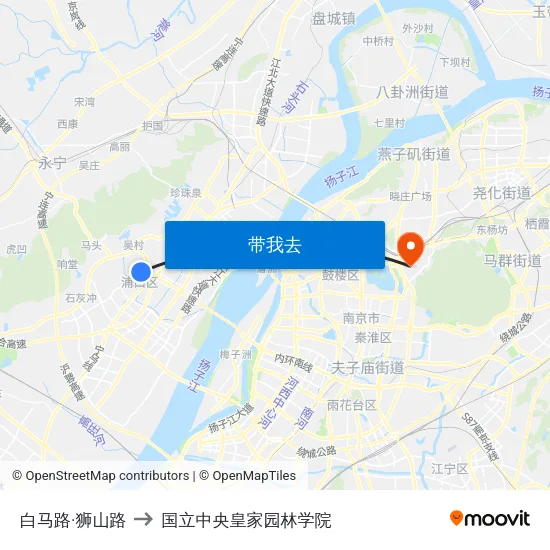 白马路·狮山路 to 国立中央皇家园林学院 map