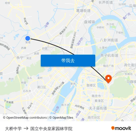 大桥中学 to 国立中央皇家园林学院 map