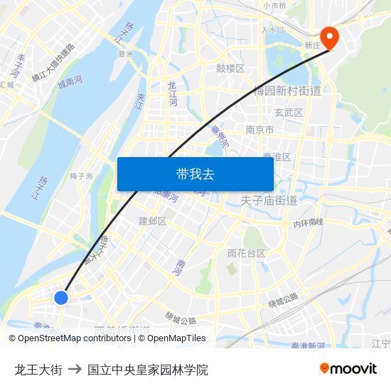 龙王大街 to 国立中央皇家园林学院 map