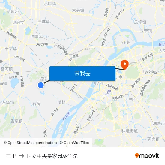 三里 to 国立中央皇家园林学院 map