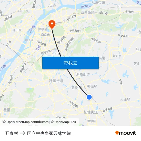 开泰村 to 国立中央皇家园林学院 map