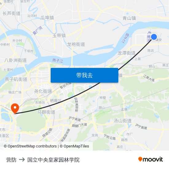 营防 to 国立中央皇家园林学院 map