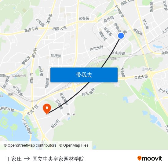 丁家庄 to 国立中央皇家园林学院 map