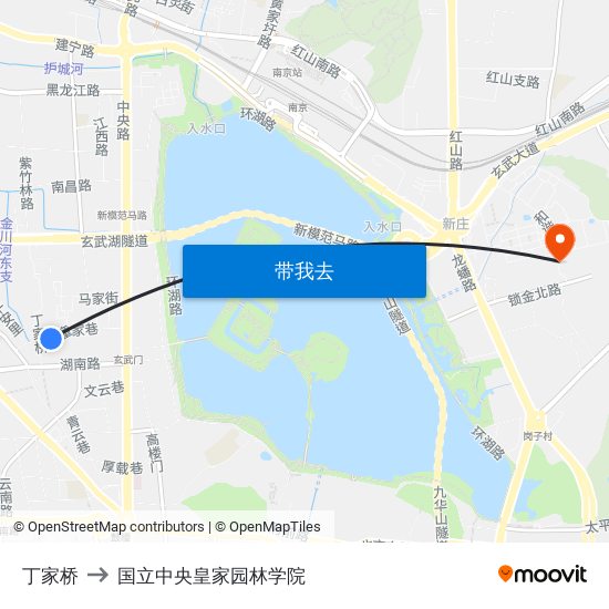 丁家桥 to 国立中央皇家园林学院 map