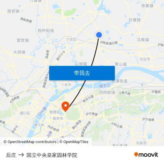 后庄 to 国立中央皇家园林学院 map