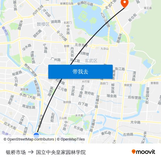 银桥市场 to 国立中央皇家园林学院 map