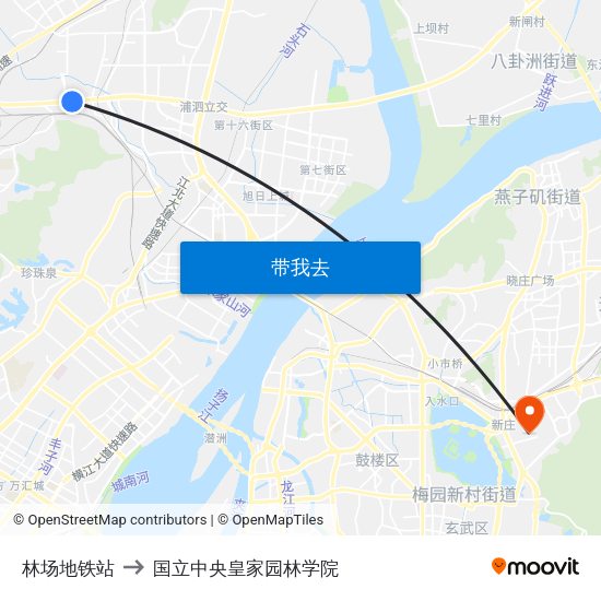 林场地铁站 to 国立中央皇家园林学院 map