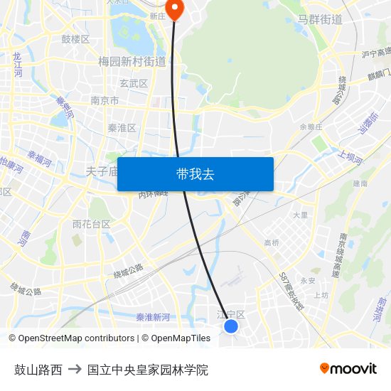 鼓山路西 to 国立中央皇家园林学院 map
