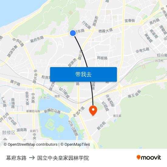 幕府东路 to 国立中央皇家园林学院 map