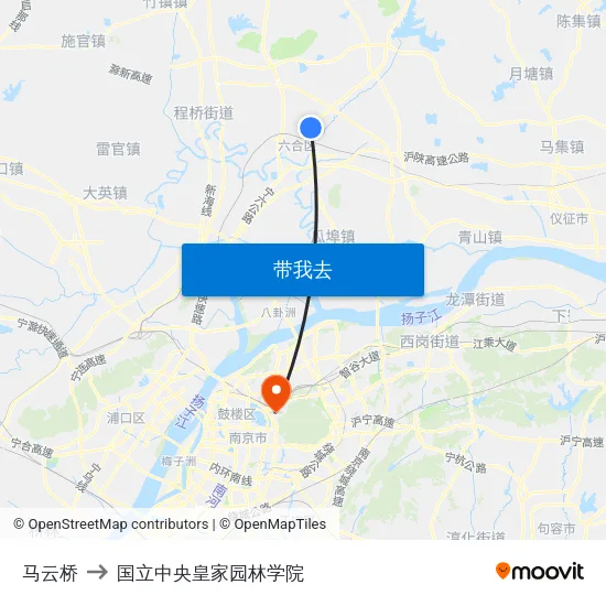 马云桥 to 国立中央皇家园林学院 map