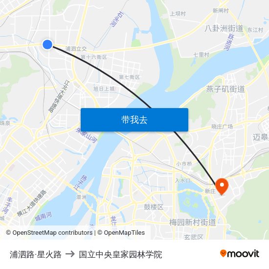 浦泗路·星火路 to 国立中央皇家园林学院 map