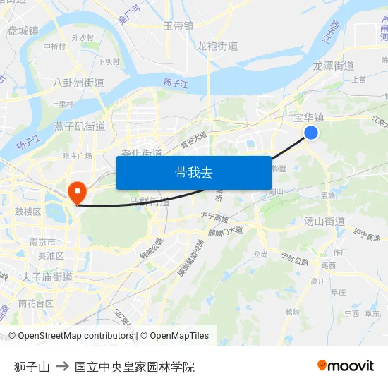 狮子山 to 国立中央皇家园林学院 map