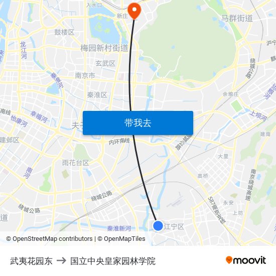 武夷花园东 to 国立中央皇家园林学院 map