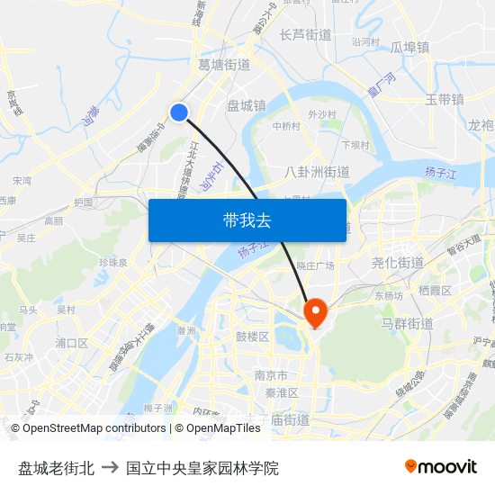 盘城老街北 to 国立中央皇家园林学院 map