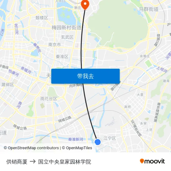 供销商厦 to 国立中央皇家园林学院 map