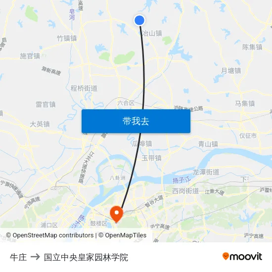 牛庄 to 国立中央皇家园林学院 map