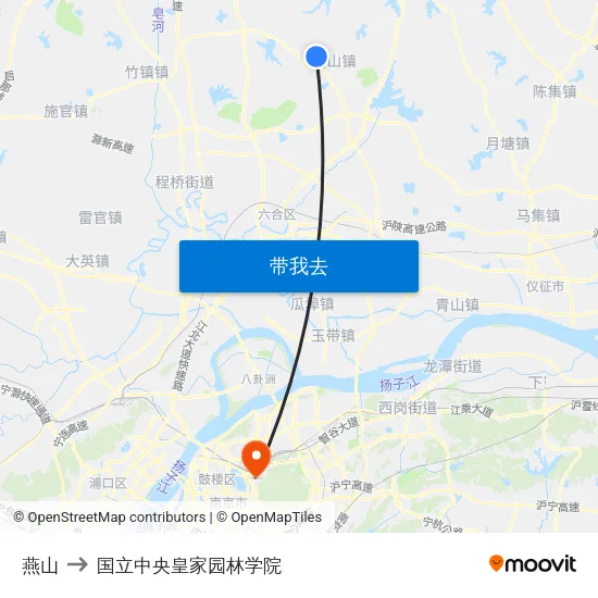 燕山 to 国立中央皇家园林学院 map