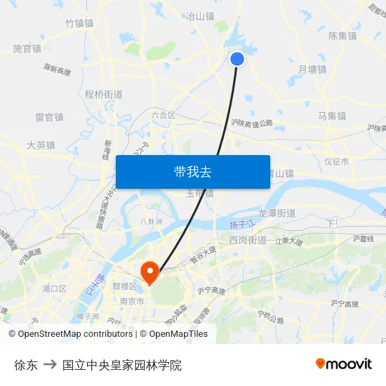 徐东 to 国立中央皇家园林学院 map