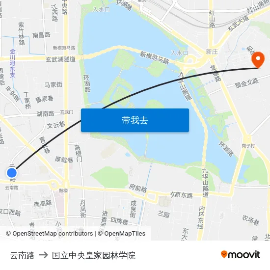 云南路 to 国立中央皇家园林学院 map