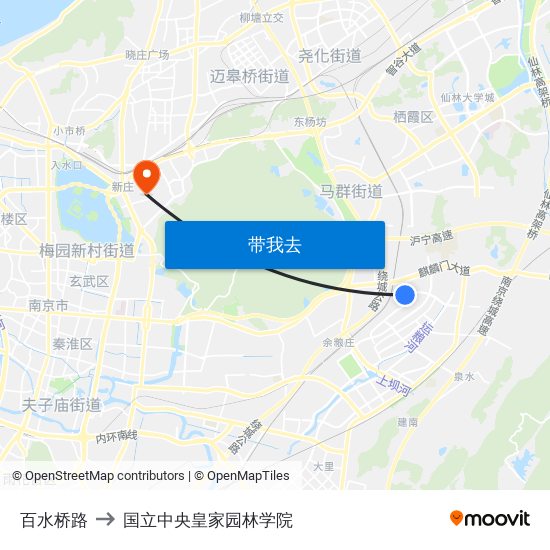 百水桥路 to 国立中央皇家园林学院 map