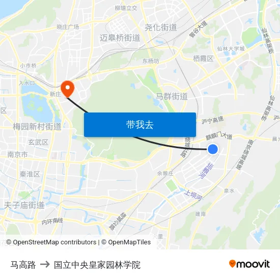 马高路 to 国立中央皇家园林学院 map