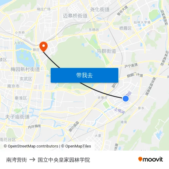 南湾营街 to 国立中央皇家园林学院 map