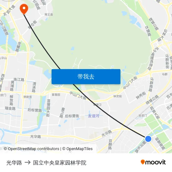 光华路 to 国立中央皇家园林学院 map