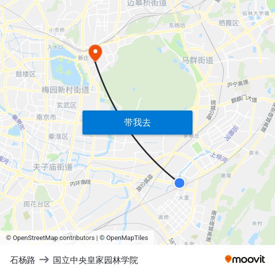 石杨路 to 国立中央皇家园林学院 map