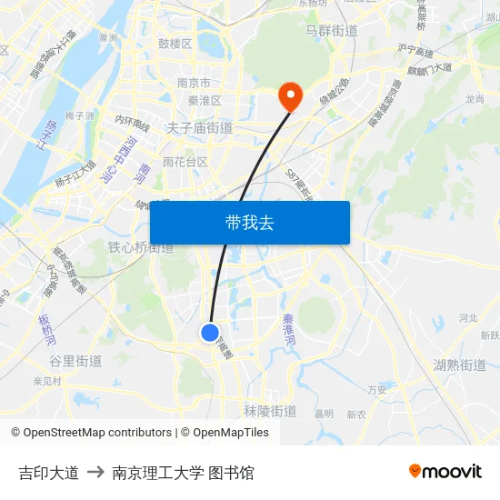 吉印大道 to 南京理工大学 图书馆 map