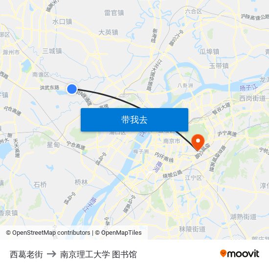 西葛老街 to 南京理工大学 图书馆 map
