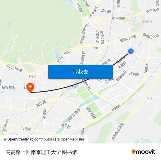 马高路 to 南京理工大学 图书馆 map