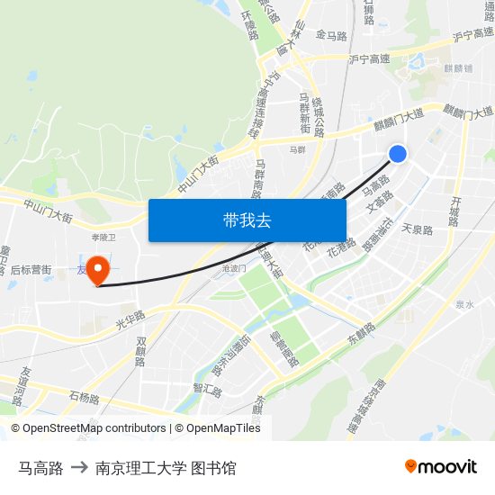 马高路 to 南京理工大学 图书馆 map