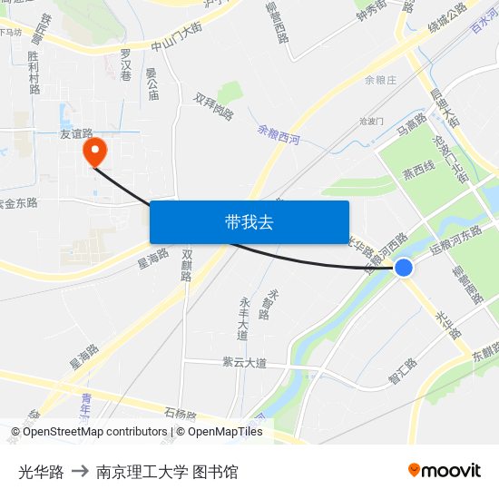 光华路 to 南京理工大学 图书馆 map