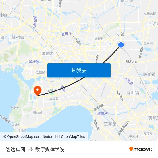 隆达集团 to 数字媒体学院 map