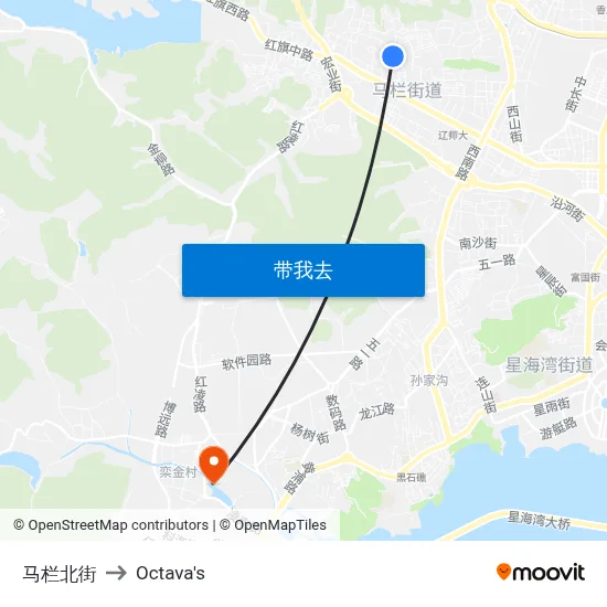 马栏北街 to Octava's map