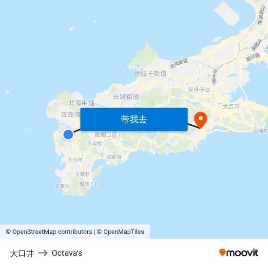大口井 to Octava's map