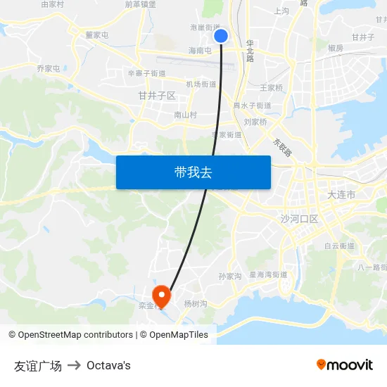 友谊广场 to Octava's map