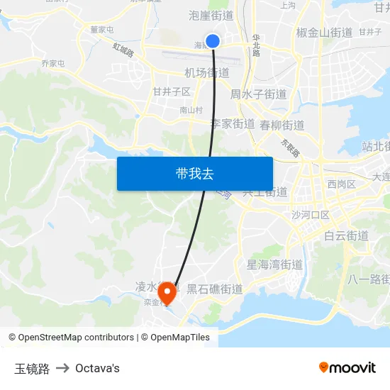 玉镜路 to Octava's map