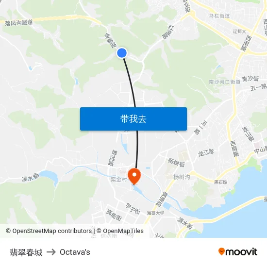 翡翠春城 to Octava's map