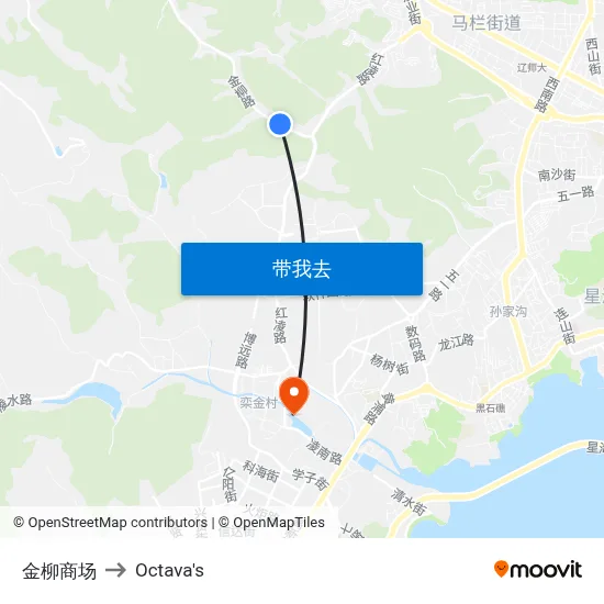 金柳商场 to Octava's map