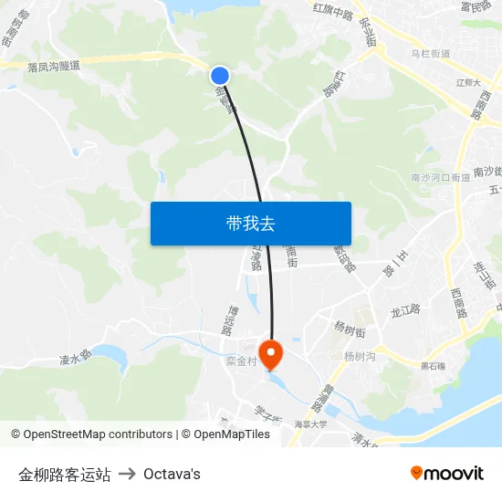 金柳路客运站 to Octava's map