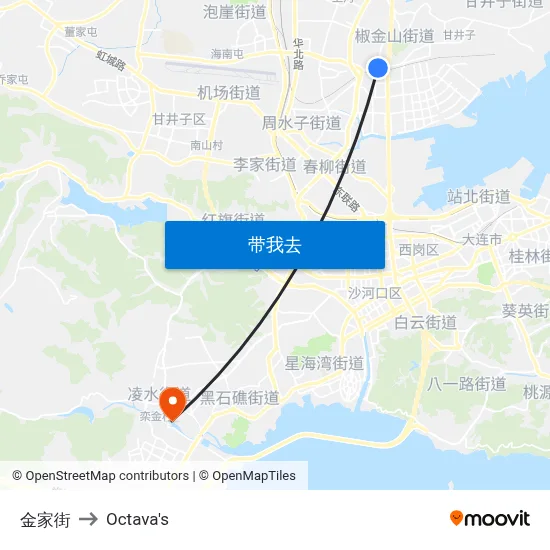 金家街 to Octava's map