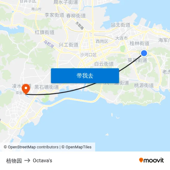 植物园 to Octava's map