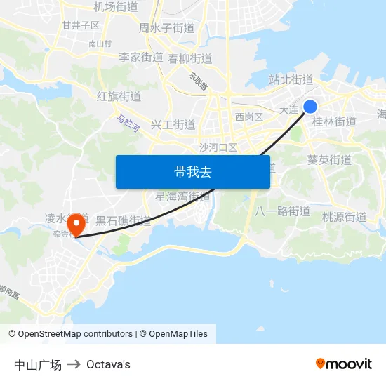 中山广场 to Octava's map