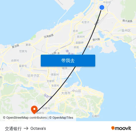 交通银行 to Octava's map