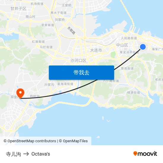 寺儿沟 to Octava's map