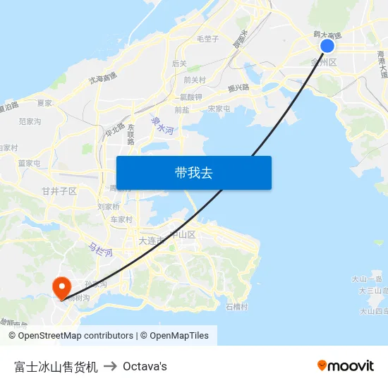 富士冰山售货机 to Octava's map