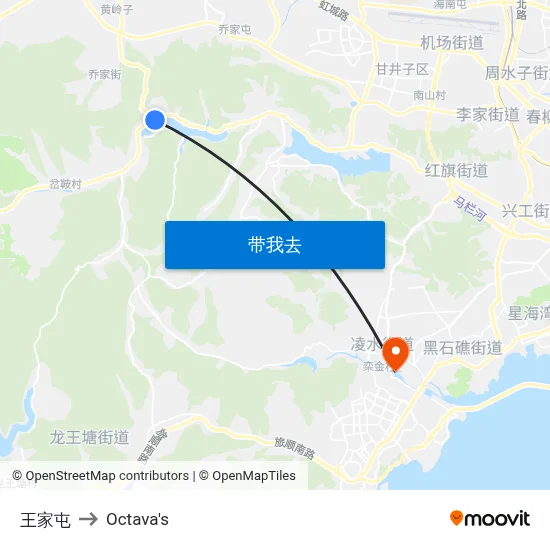 王家屯 to Octava's map