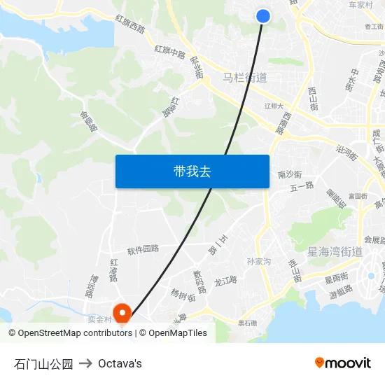 石门山公园 to Octava's map
