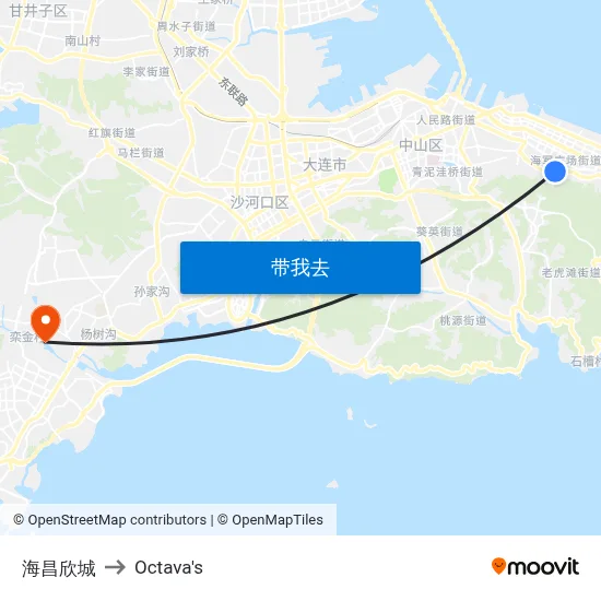 海昌欣城 to Octava's map